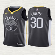 Camiseta Stephen Curry NO 30 Nino Golden State Warriors Statement 2017-18 Gris