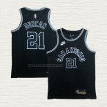 Camiseta Tim Duncan NO 21 San Antonio Spurs Statement 2022-23 Negro