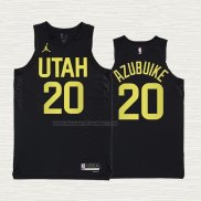 Camiseta Udoka Azubuike NO 20 Utah Jazz Statement 2022-23 Negro